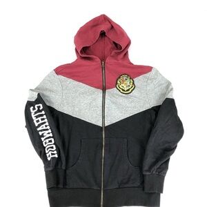 Harry Potter Full Zip Hoodie Universal Studios Hogwarts Full Zip Hoodie Men XL